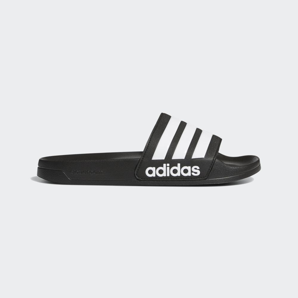 Papuci Adidas Adilette Cloudfoam Barbati Romania - Negrii/Albi AQ1701